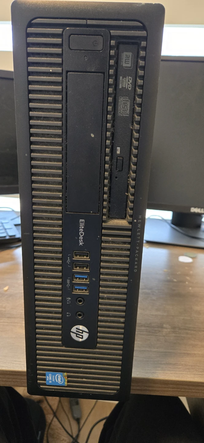 HP EliteDesk Desktop Computer with monitor