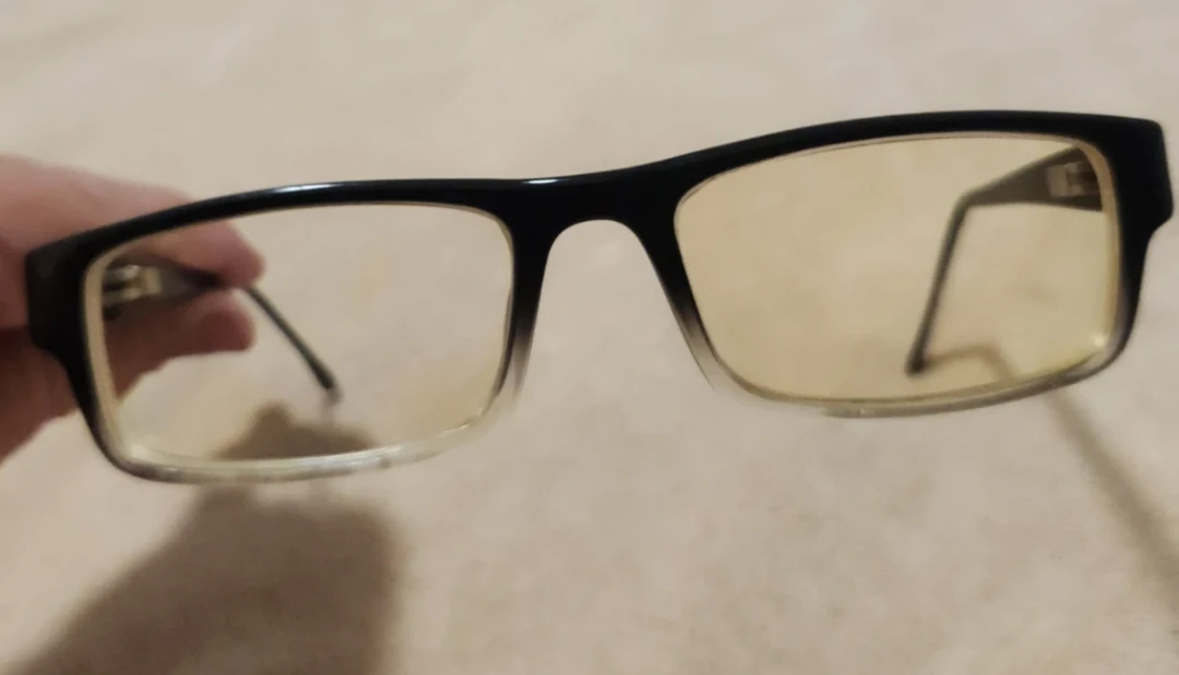 Black Rectangle Glasses with "H" Logo - photo 2