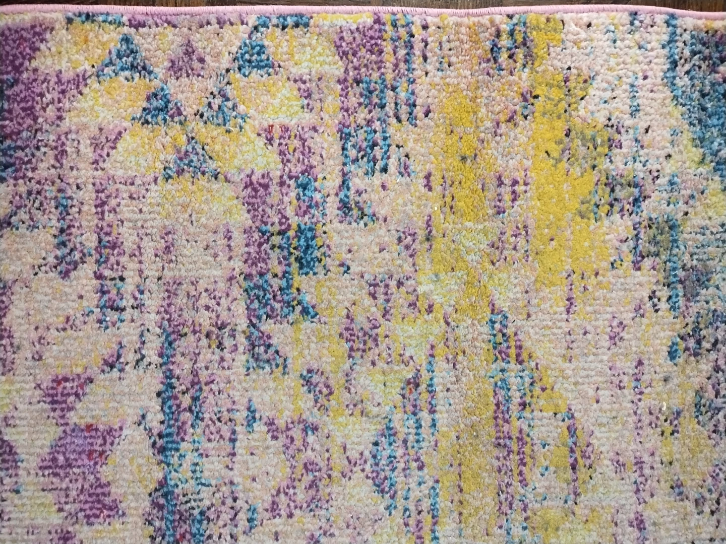 Colorful Distressed Geometric Area Rug - photo 2