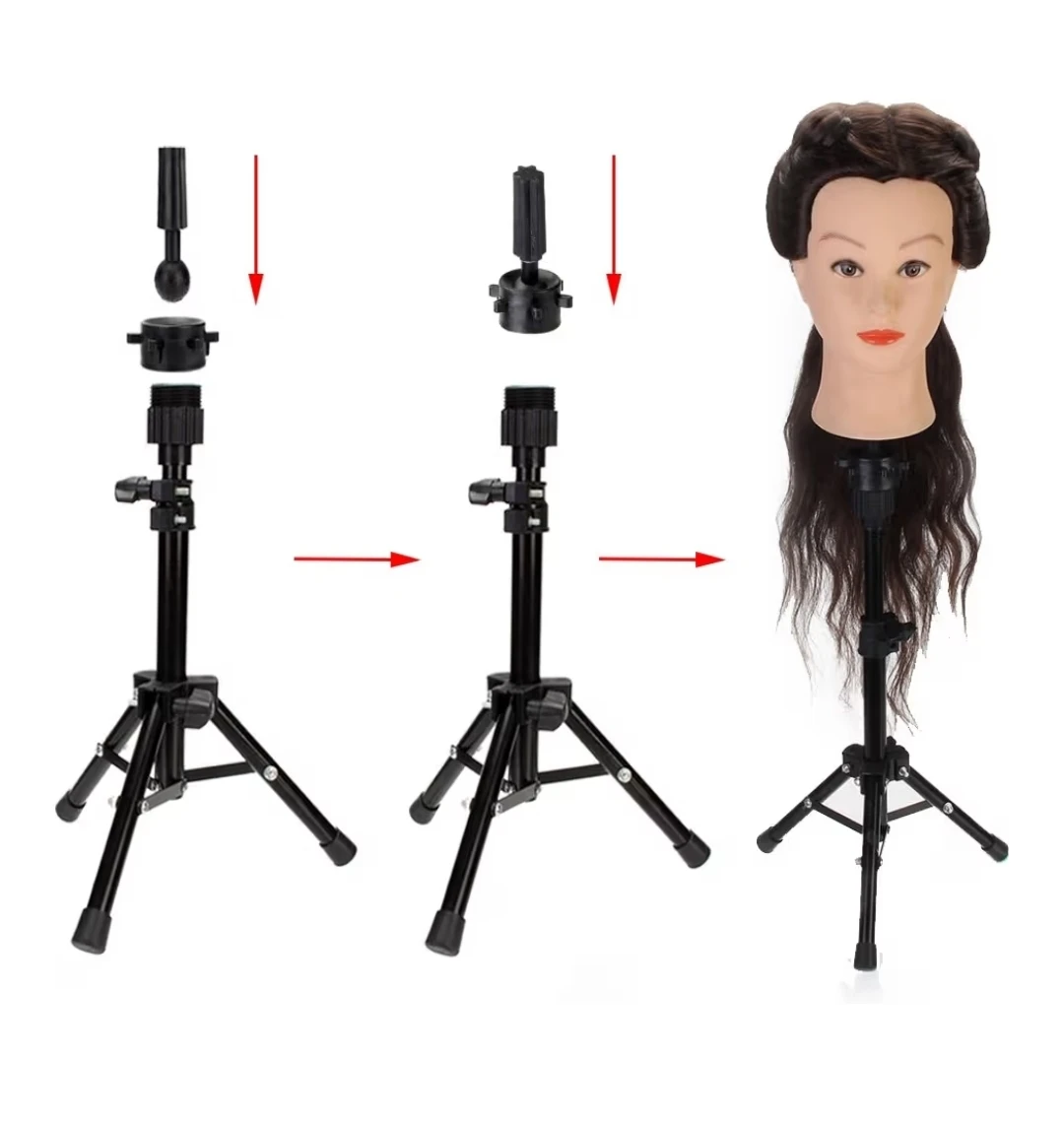 NEW 14-21 Inches Tripod Head Holder Hairdressing Training Stand - photo 2