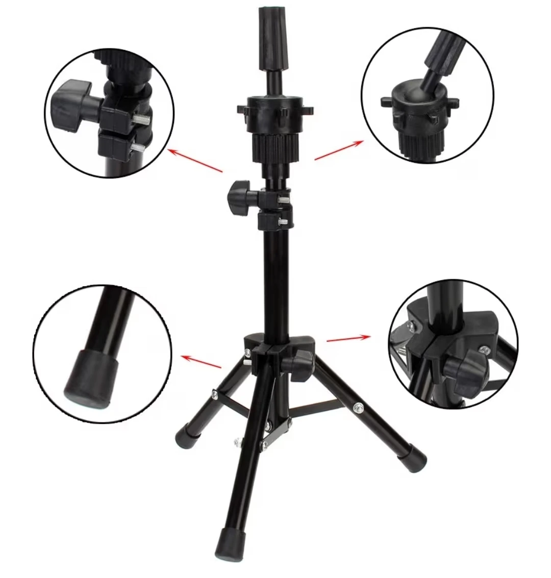 NEW 14-21 Inches Tripod Head Holder Hairdressing Training Stand - photo 3