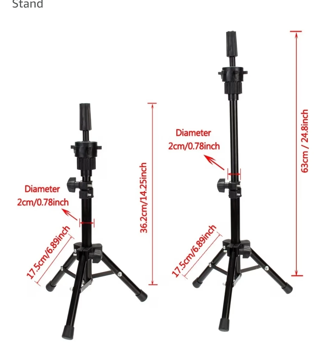 NEW 14-21 Inches Tripod Head Holder Hairdressing Training Stand - photo 4