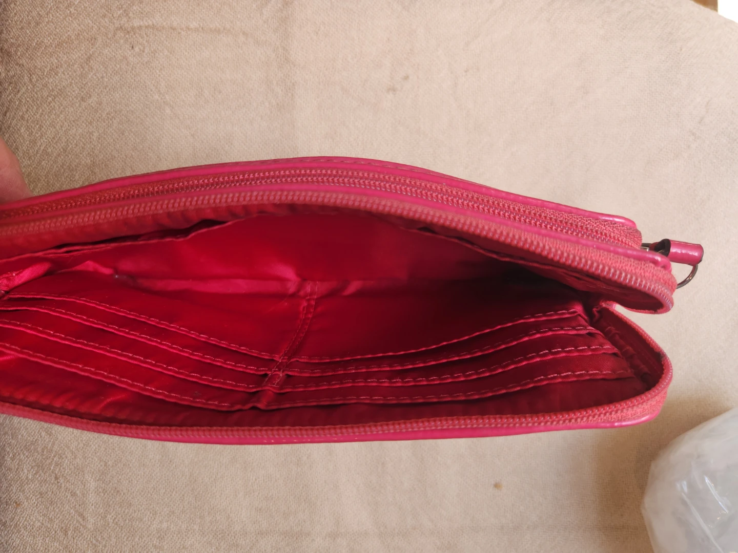 Coach Signature Wristlet Wallet Pink Trim - photo 4
