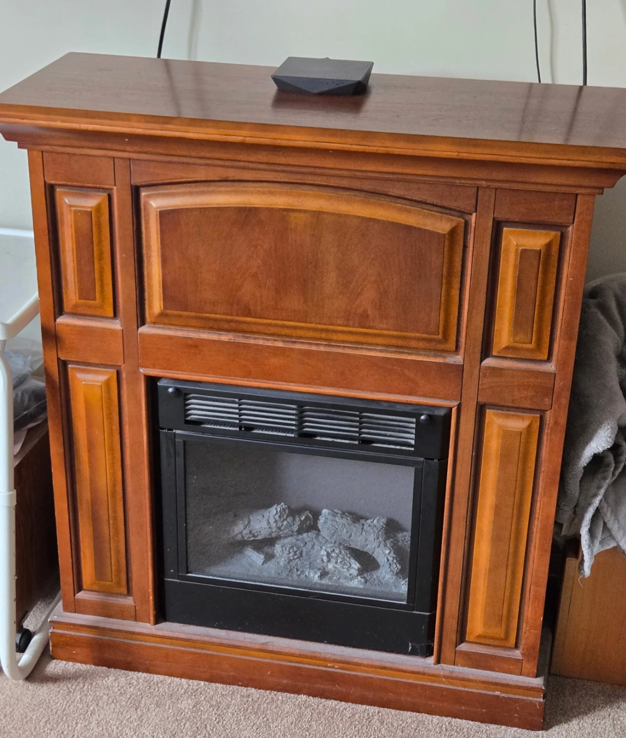 Wooden Electric Fireplace