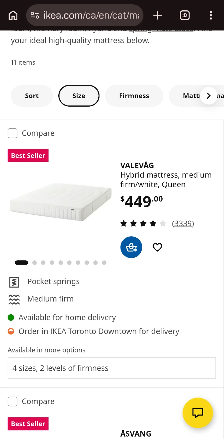 IKEA VALEVÅG Hybrid Mattress Queen - photo 2