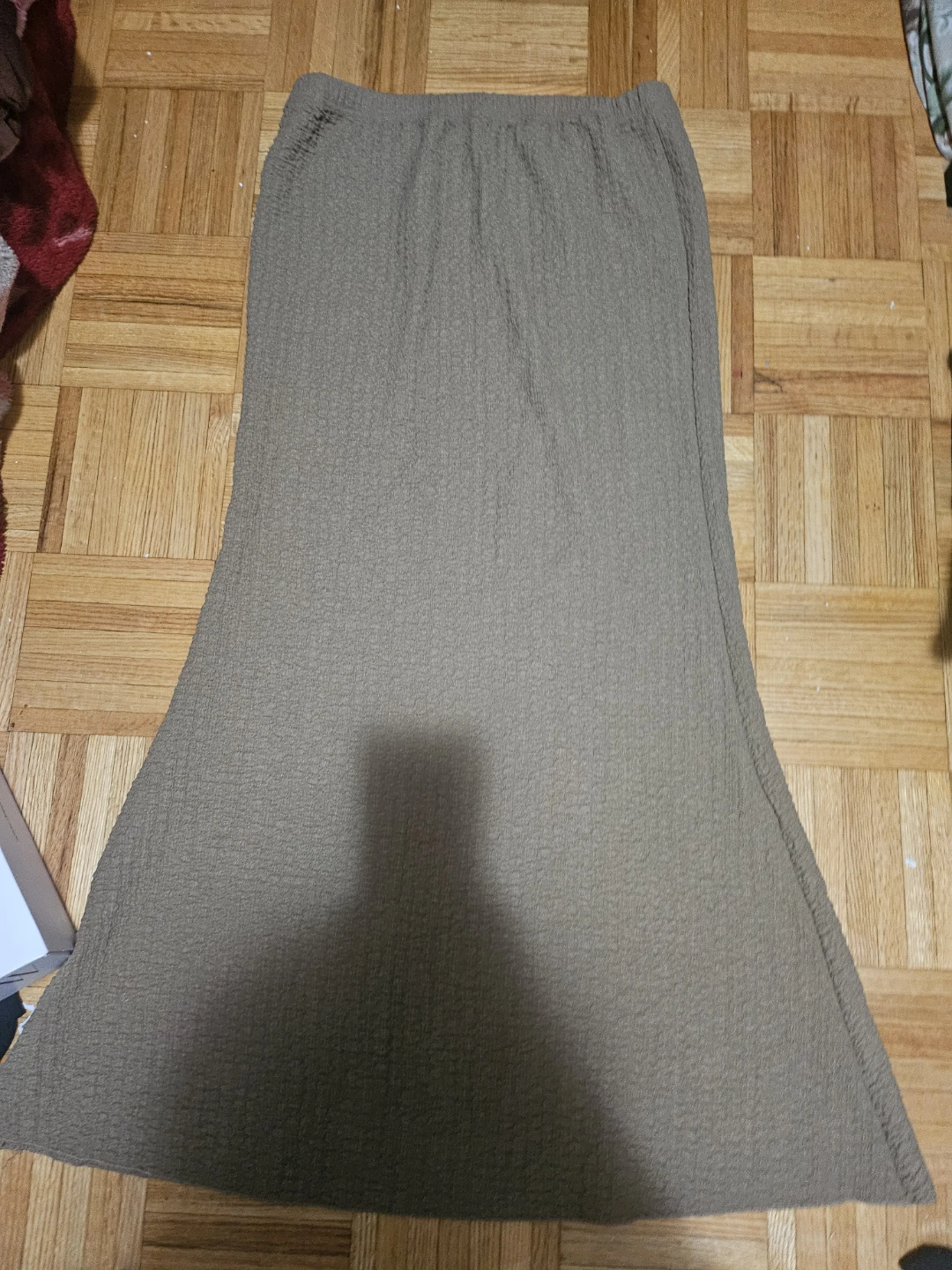 Long textured skirt
