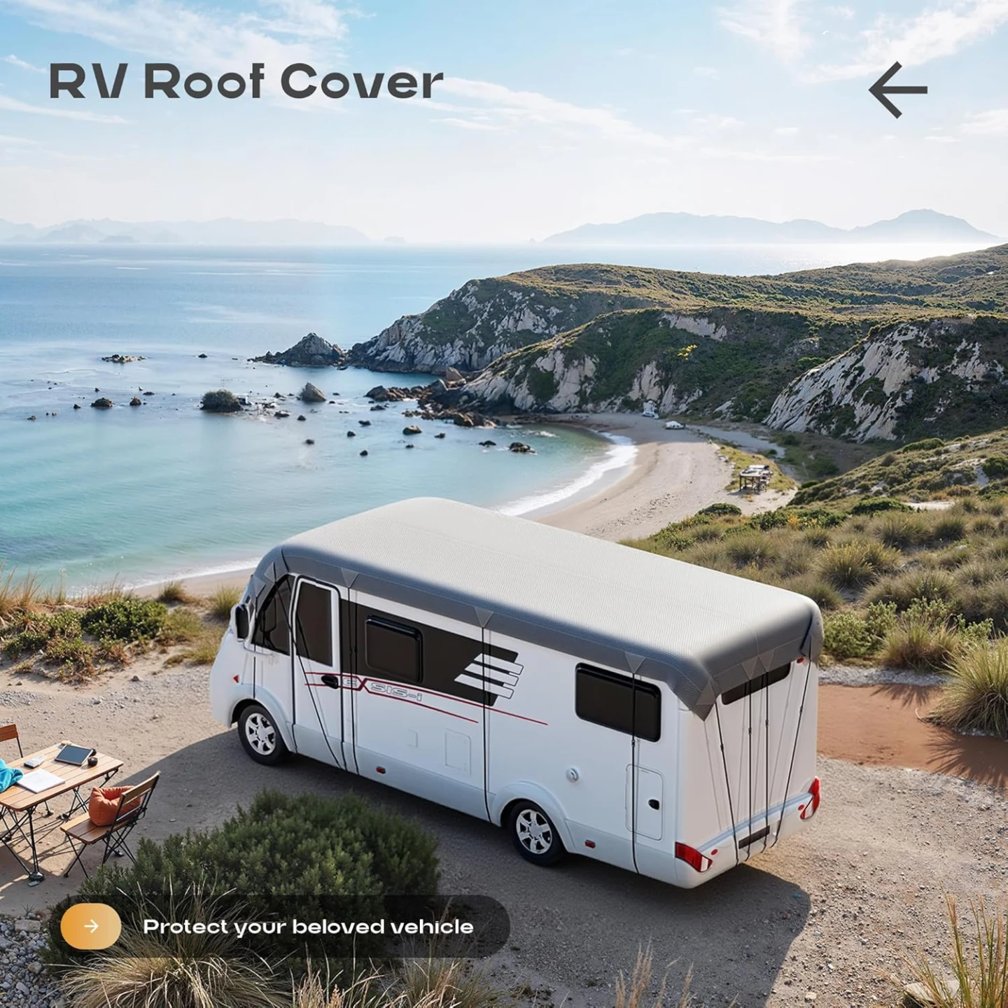 RV Roof Cover - Heavy-Duty 4-Layer Fabric - photo 3