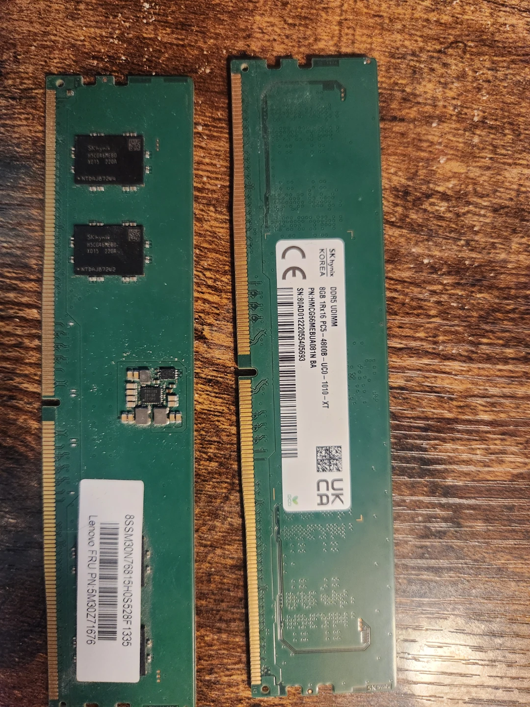 SK hynix DDR5 UDIMM 8GB PC5-4800B RAM Module
