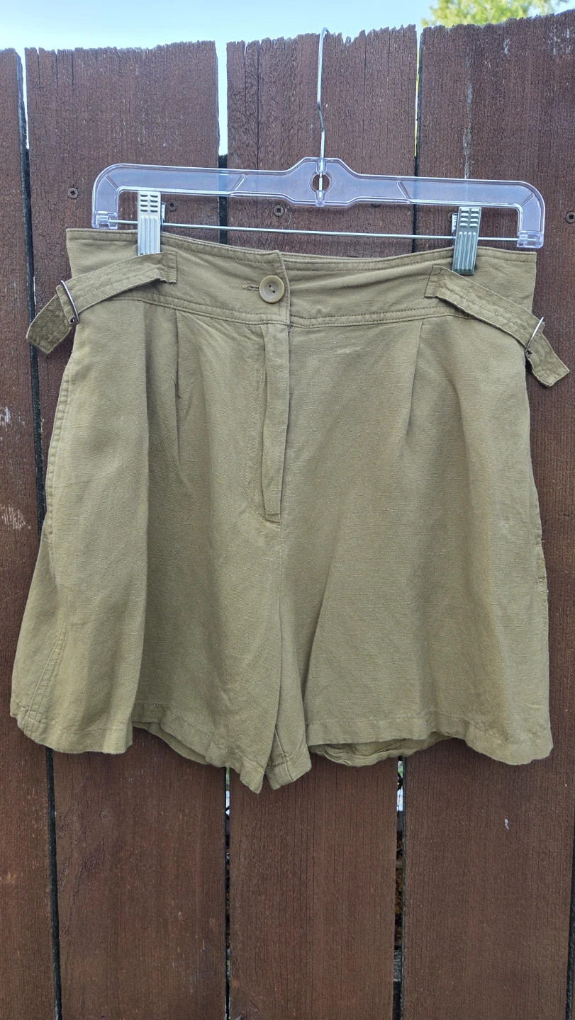 Zara Linen Blend Shorts - Size S