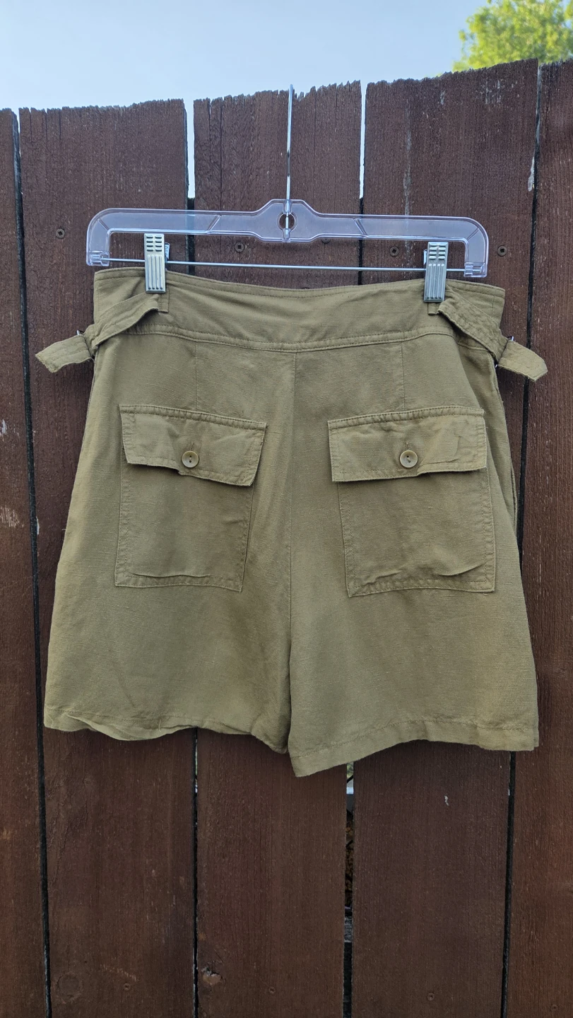 Zara Linen Blend Shorts - Size S - photo 2