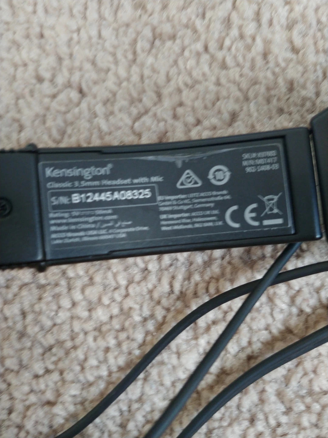 Kensington Classic 3.5mm Headset with Mic - photo 3