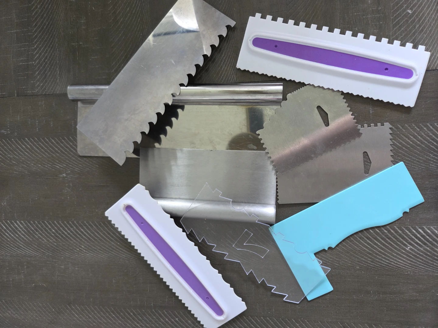 Set of Cake Decorating Scrapers and Smoothers