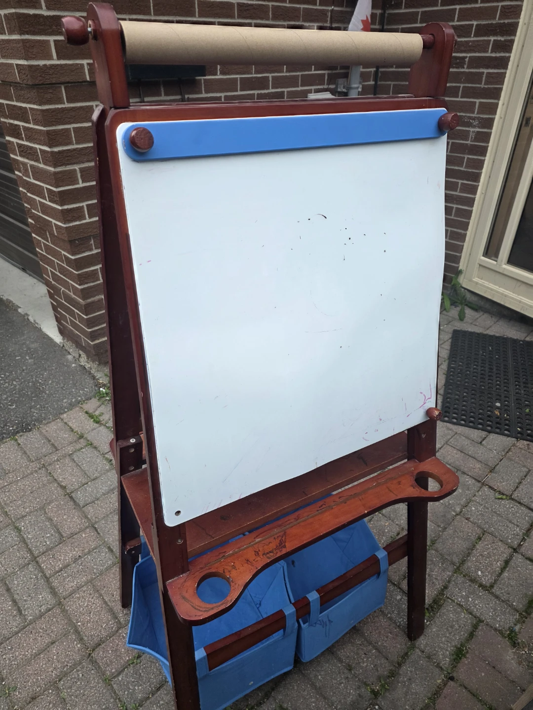 Wooden Art Easel with Whiteboard and Chalkboard - photo 5