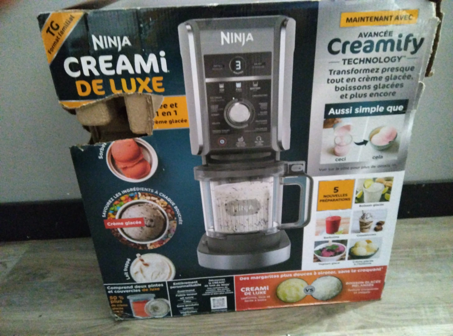 Ninja CREAMi Deluxe Ice Cream & Frozen Drink Maker