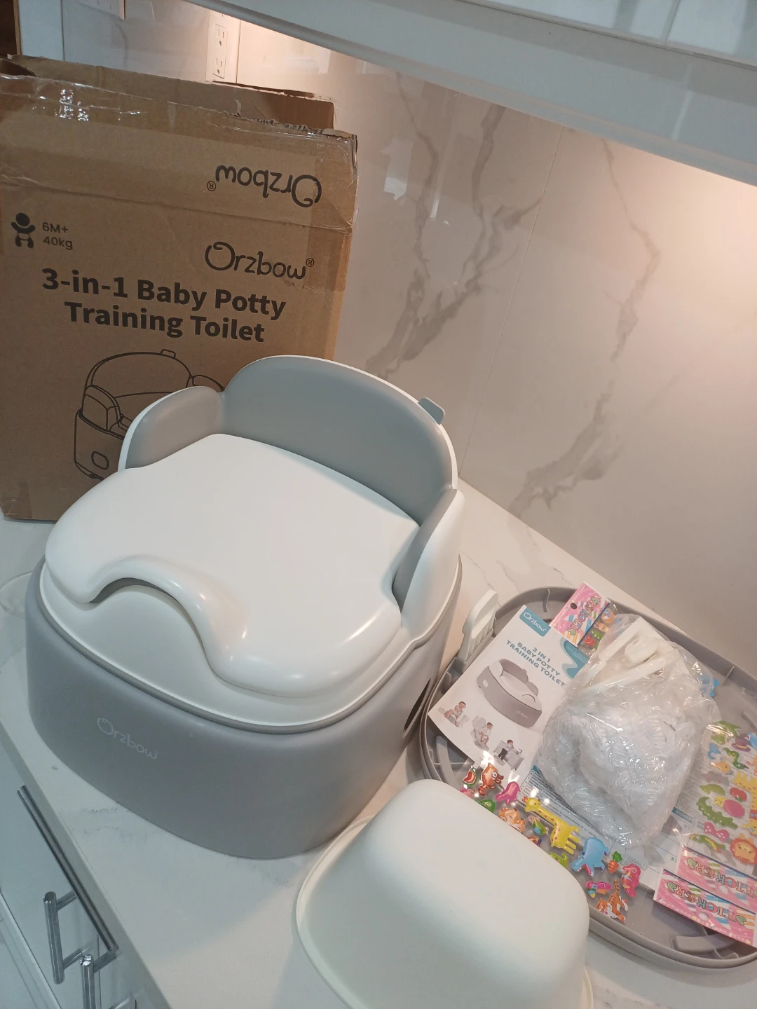 Orzbow 3-in-1 Baby Potty Training Toilet