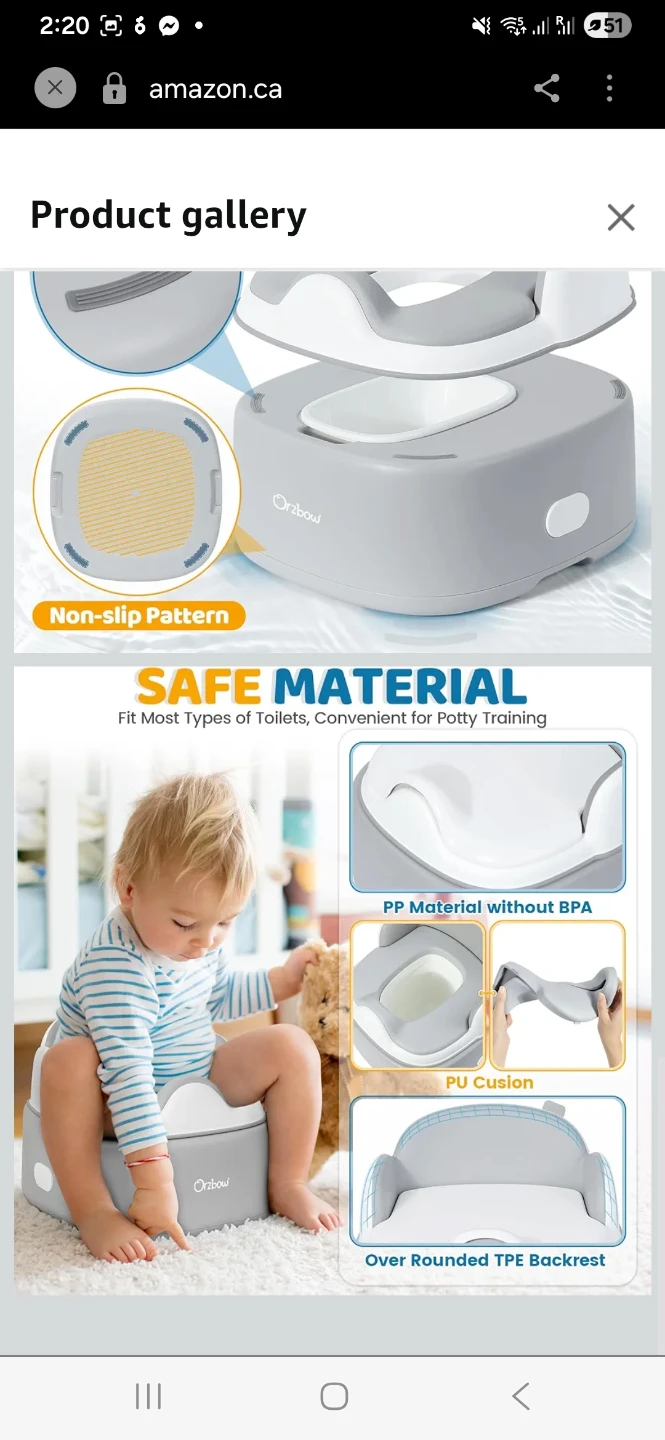 Orzbow 3-in-1 Baby Potty Training Toilet - photo 4