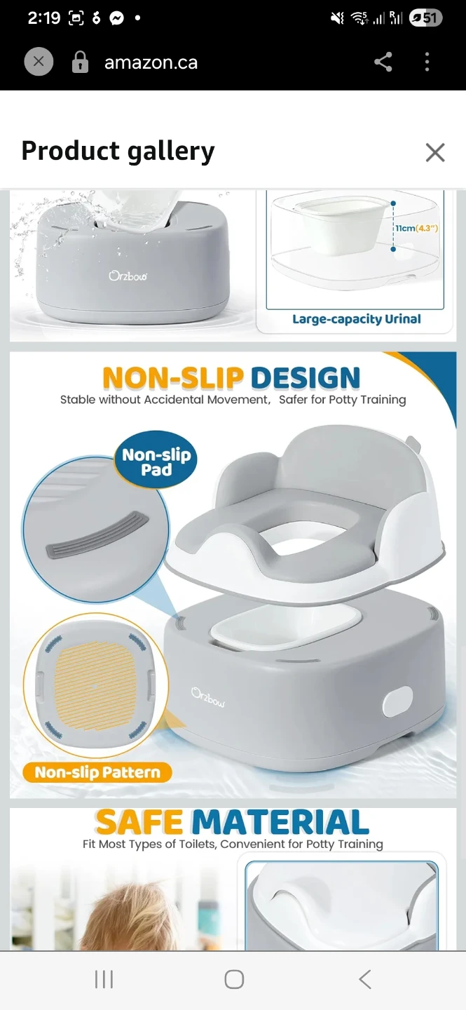 Orzbow 3-in-1 Baby Potty Training Toilet - photo 5