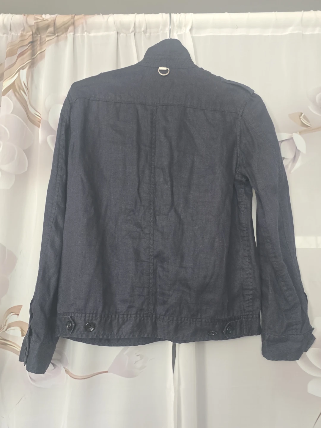 Dark Wash 100% Linen Jacket - photo 3