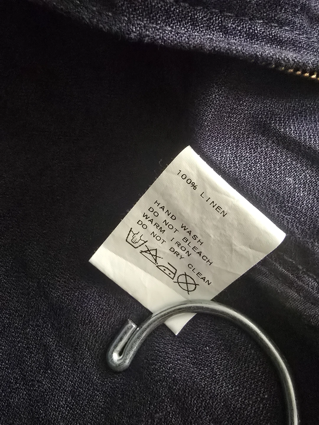 Dark Wash 100% Linen Jacket - photo 4