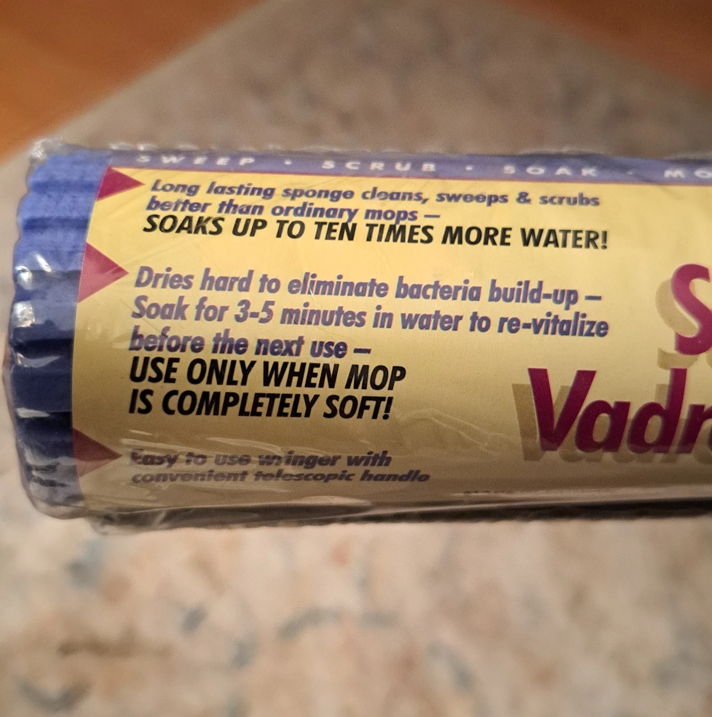 Soft Touch Super Absorbent PVA Mop Refill (2) - photo 2