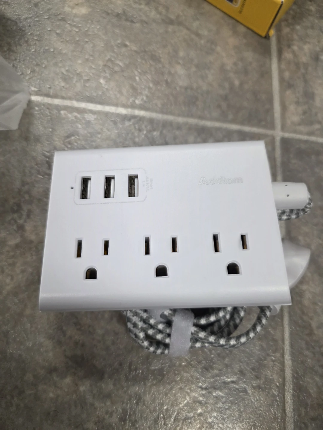 Addtam Power Strip with 3 USB Ports