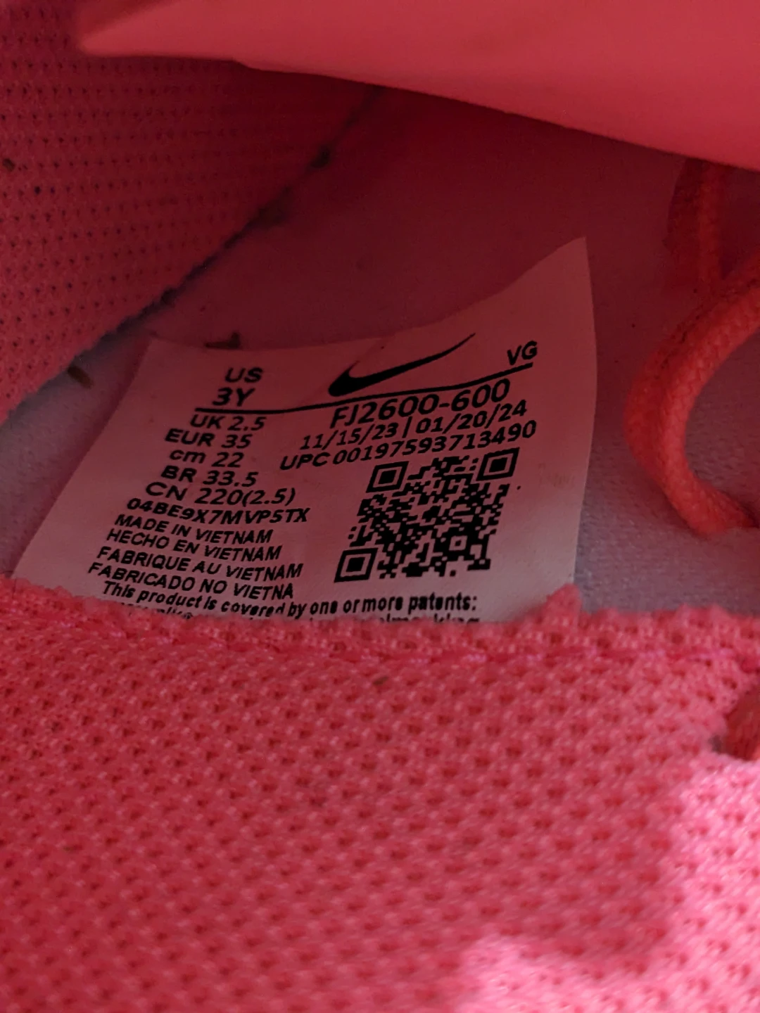 Nike Phantom Soccer Cleats Pink Youth 3Y - photo 4