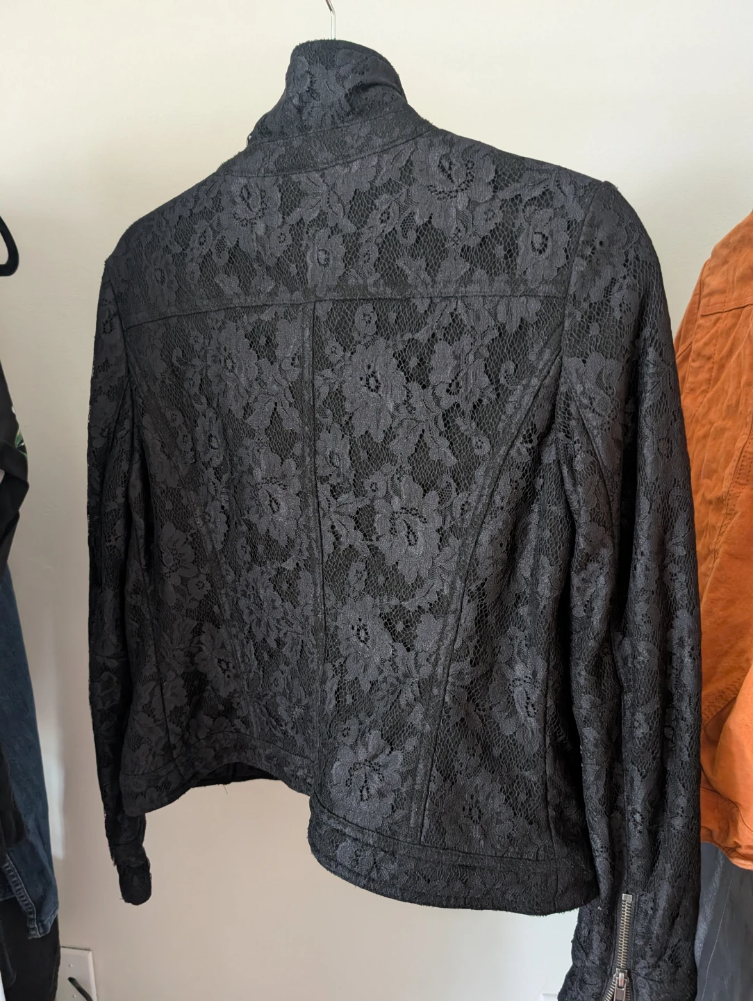 BDB David Bitton Black Lace Moto Jacket - photo 3