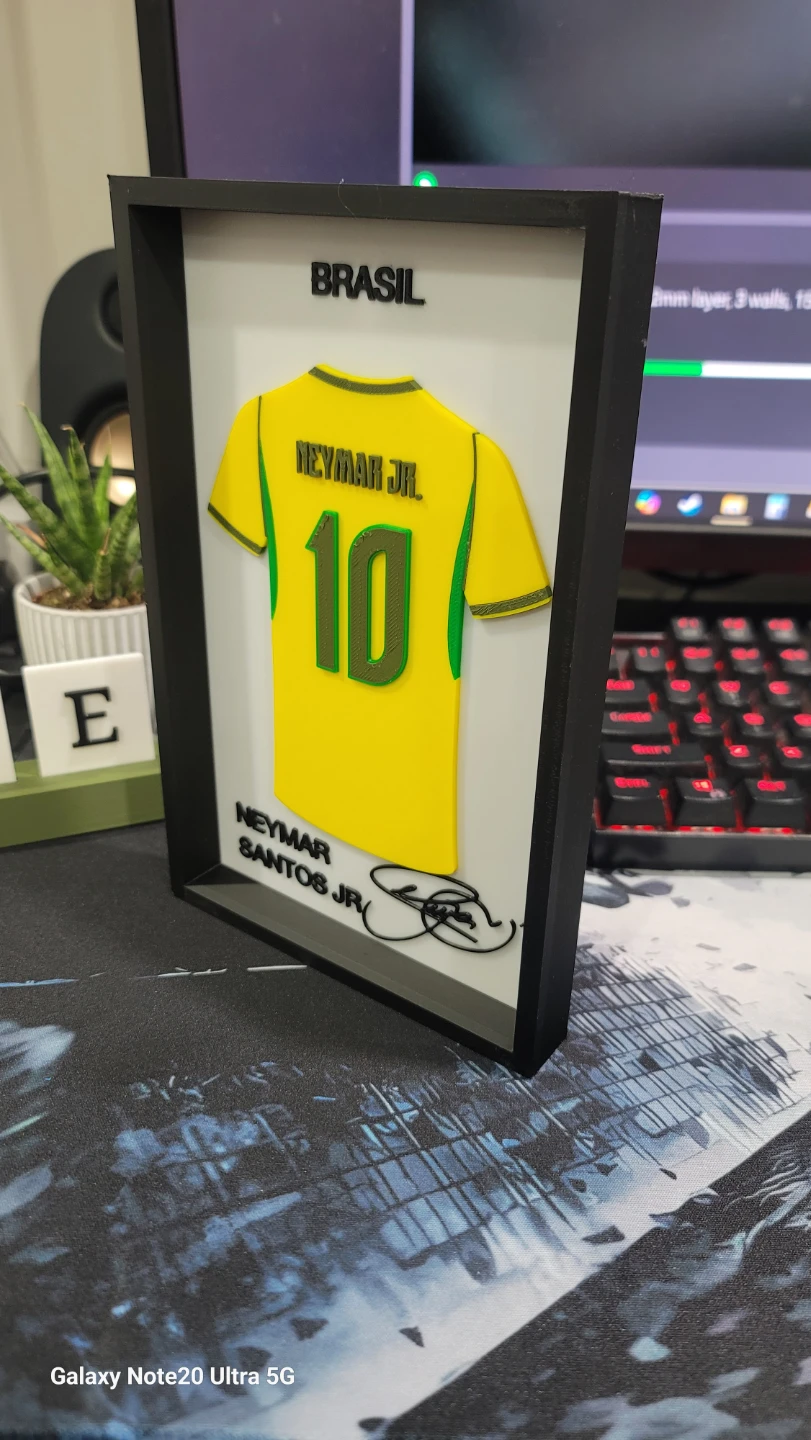 MADE TO ORDER ONLY. 3D Prints Framed Soccer Jersey Art. - photo 2