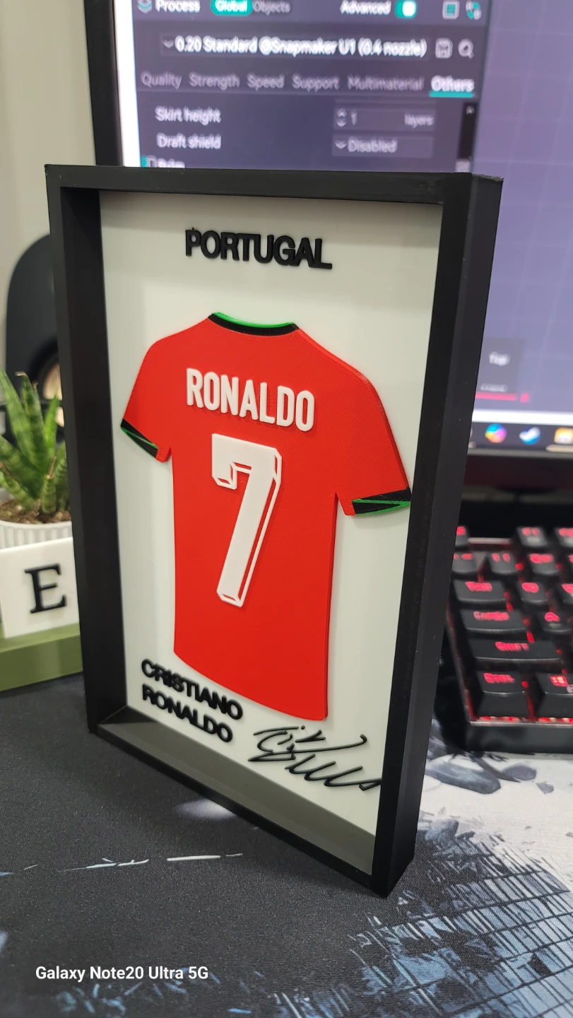 MADE TO ORDER ONLY. 3D Prints Framed Soccer Jersey Art. - photo 4
