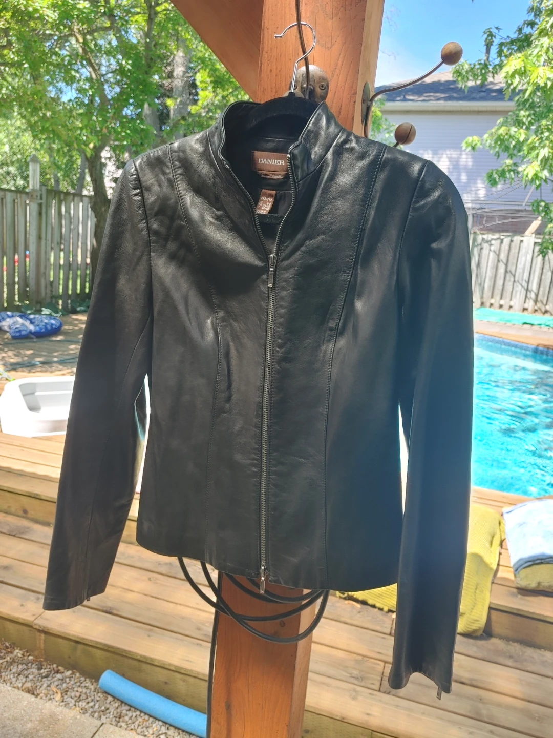 DANIER Womens XS Black Leather Jacket - photo 2