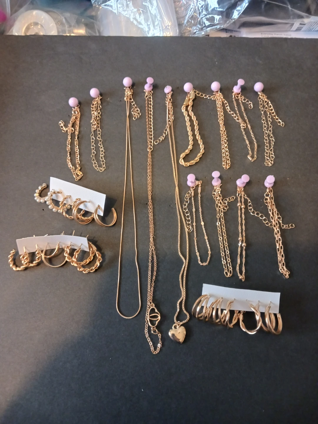 Gold-tone Jewellery Set - Necklaces & Earrings