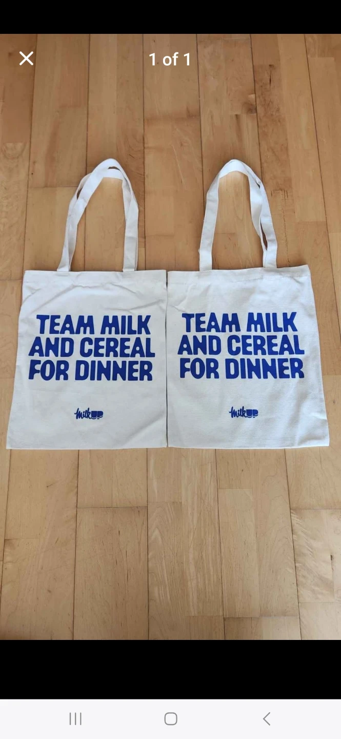 Milk Up Tote Bags