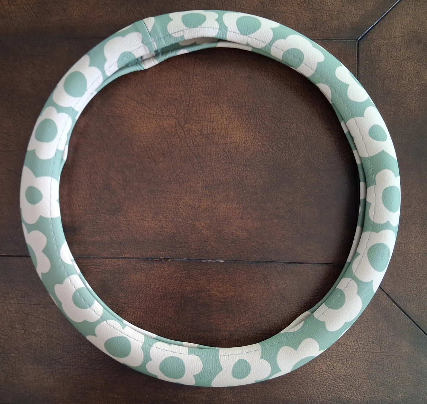 Flower Print Steering Wheel Cover - photo 2