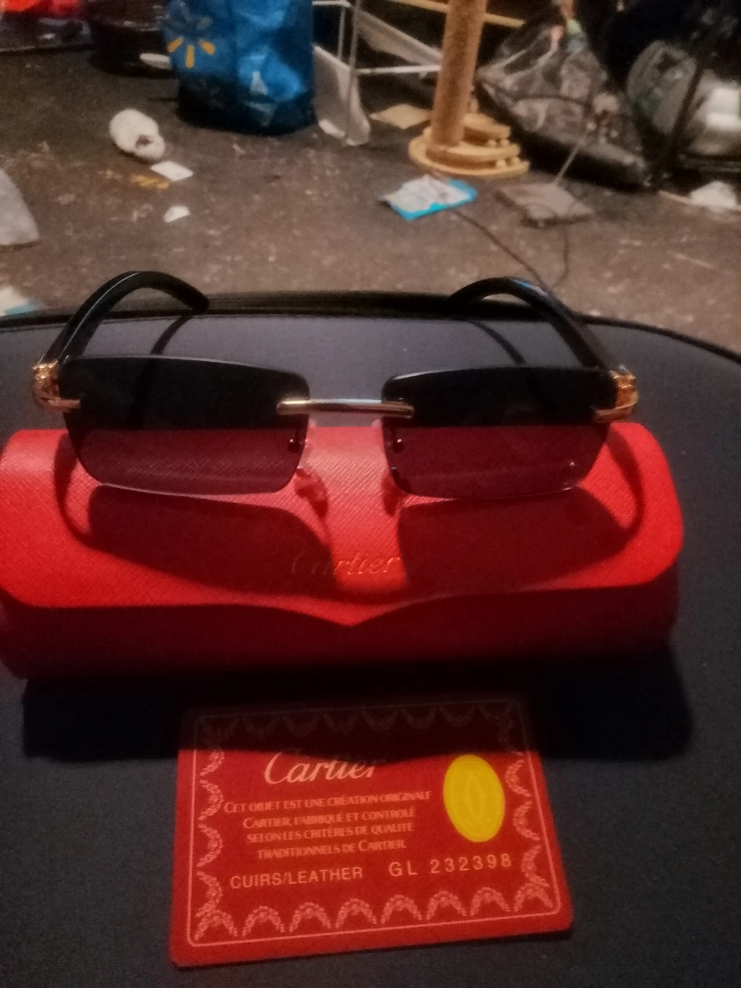 Cartier Sunglasses with Case and Authenticity Card - photo 2