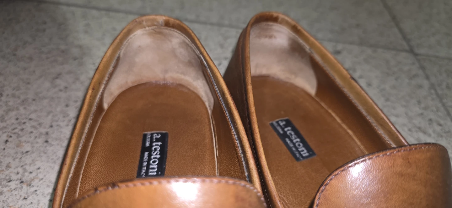 Made in Italy A.Testoni Men's brown Leather Loafers(UK10) - photo 3