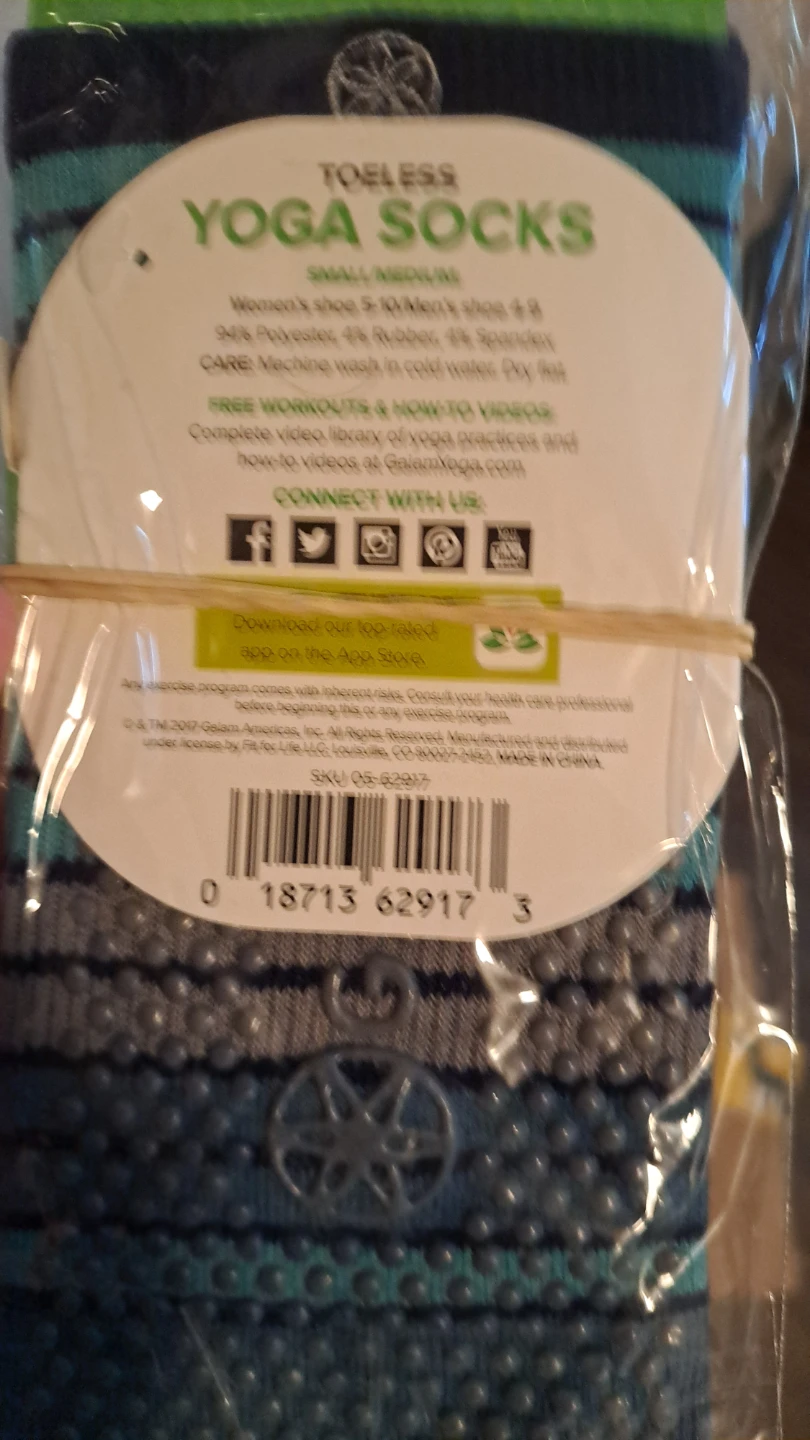 Gaiam Toeless Yoga Socks - photo 2
