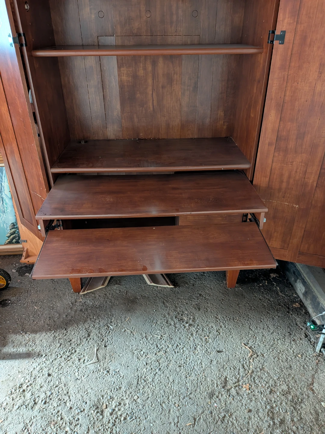Large Desk with Shelves and Drawer - photo 3