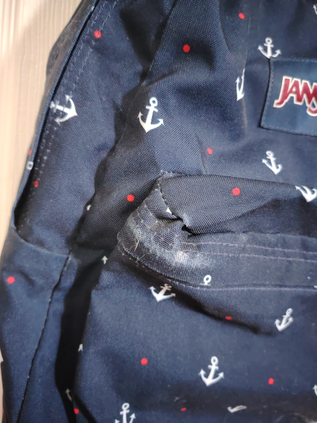 Jansport Backpack - Navy Anchor Print - photo 4