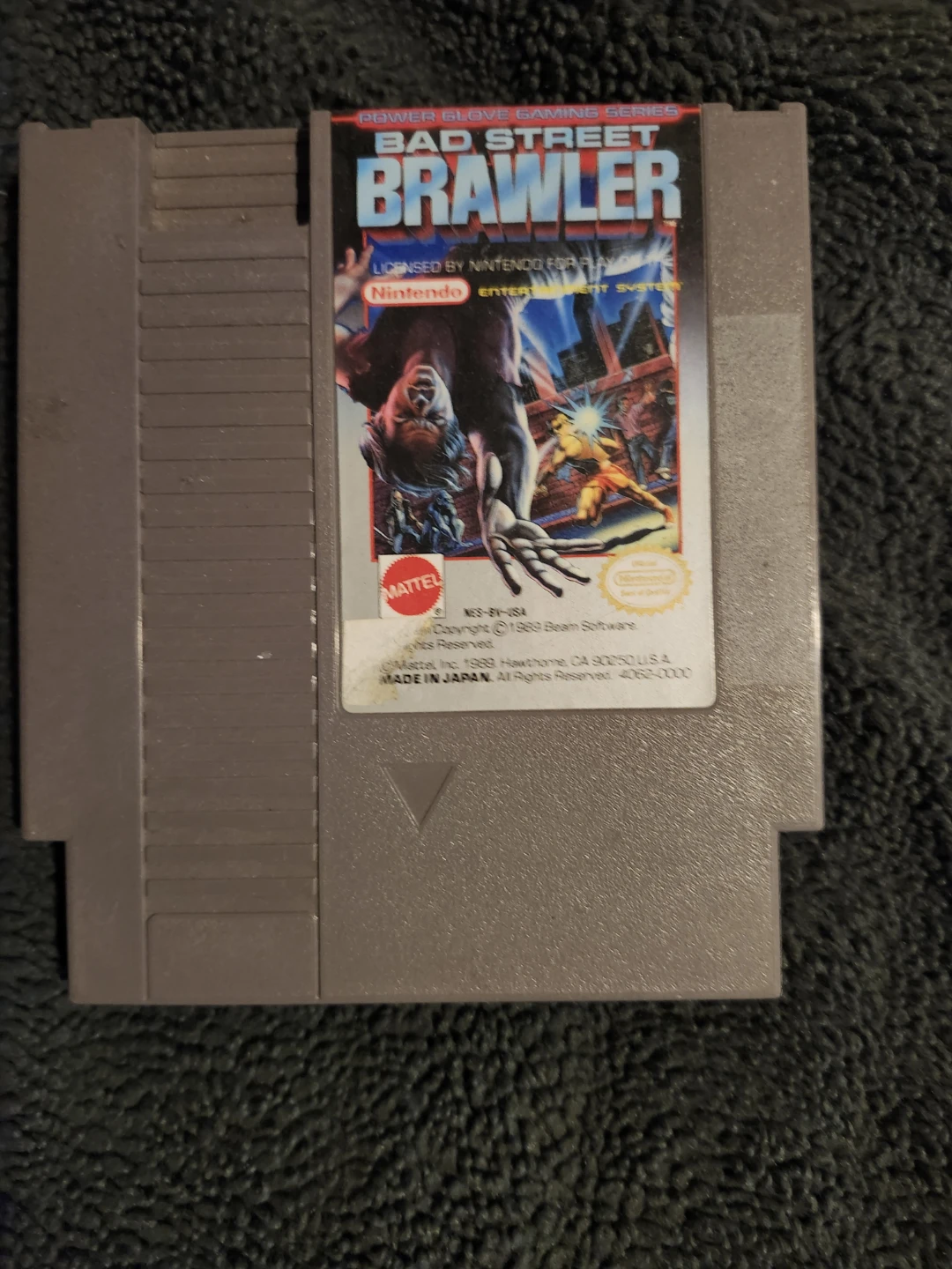 Bad Street Brawler NES Game Cartridge
