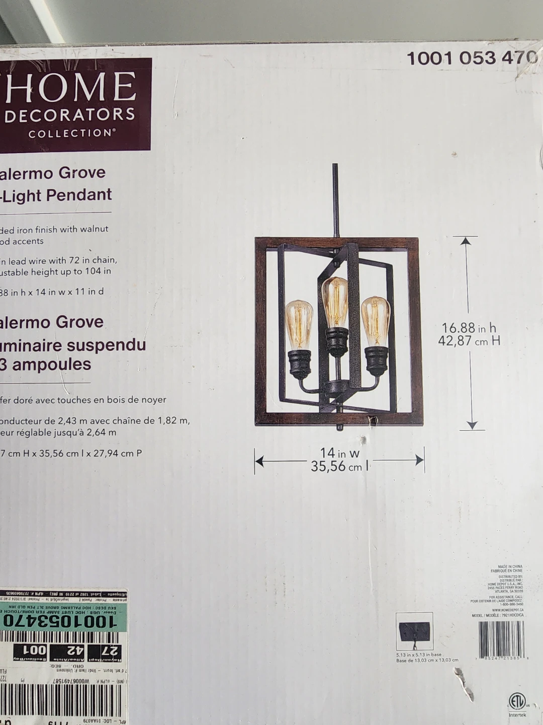 Home Decorators Collection 5-Light Chandelier - photo 4