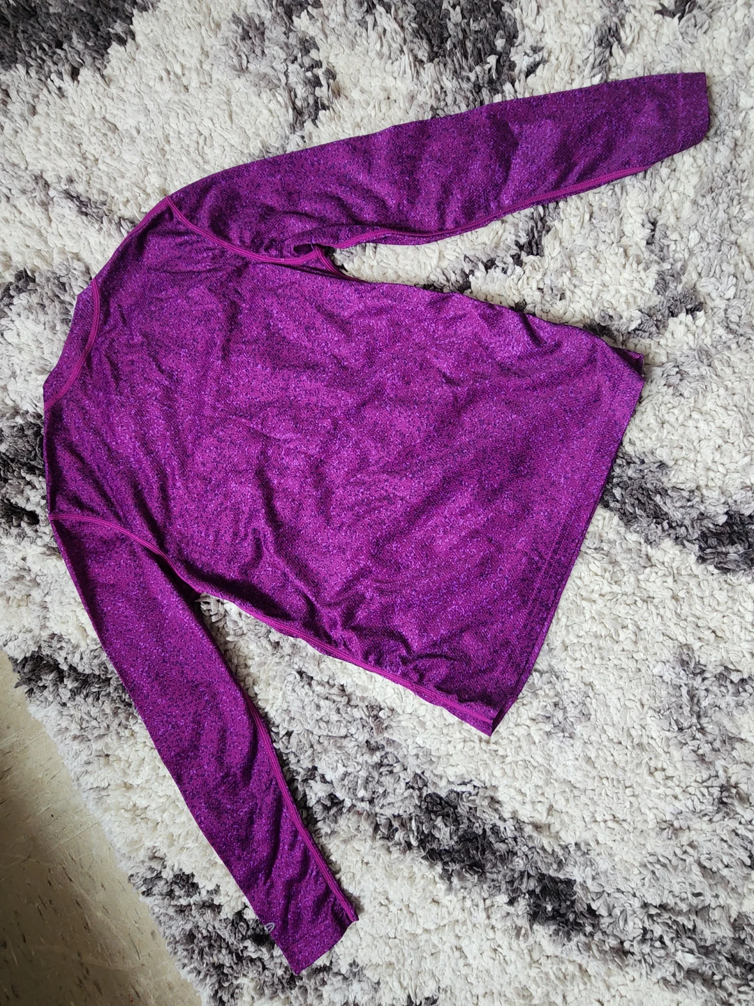 Champion Women's Purple Long Sleeve Athletic Shirt M