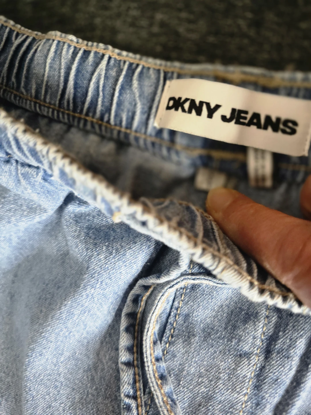 DKNY Jeans Women's Wide Leg Denim Pants size L - photo 4