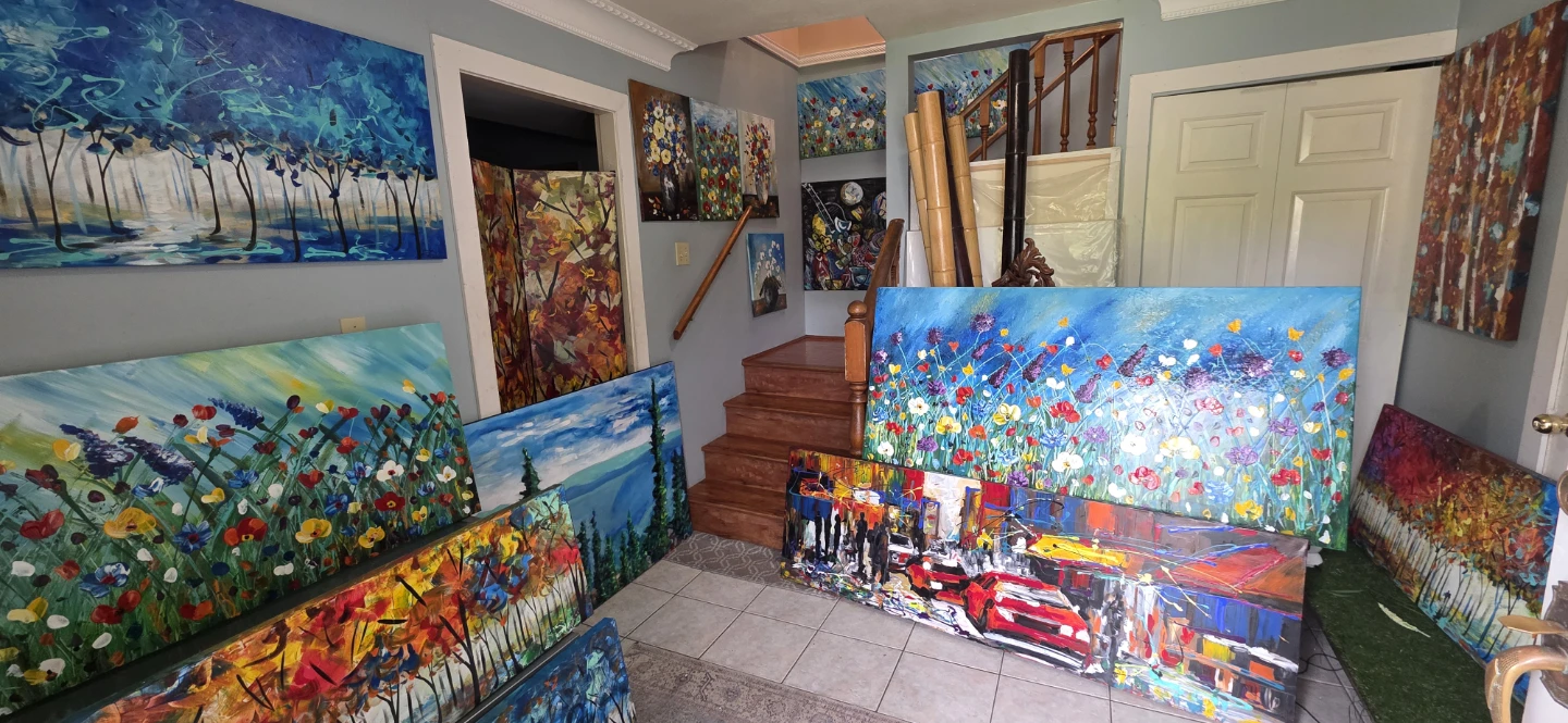 Huge original hand-painted painting by local artist - photo 2
