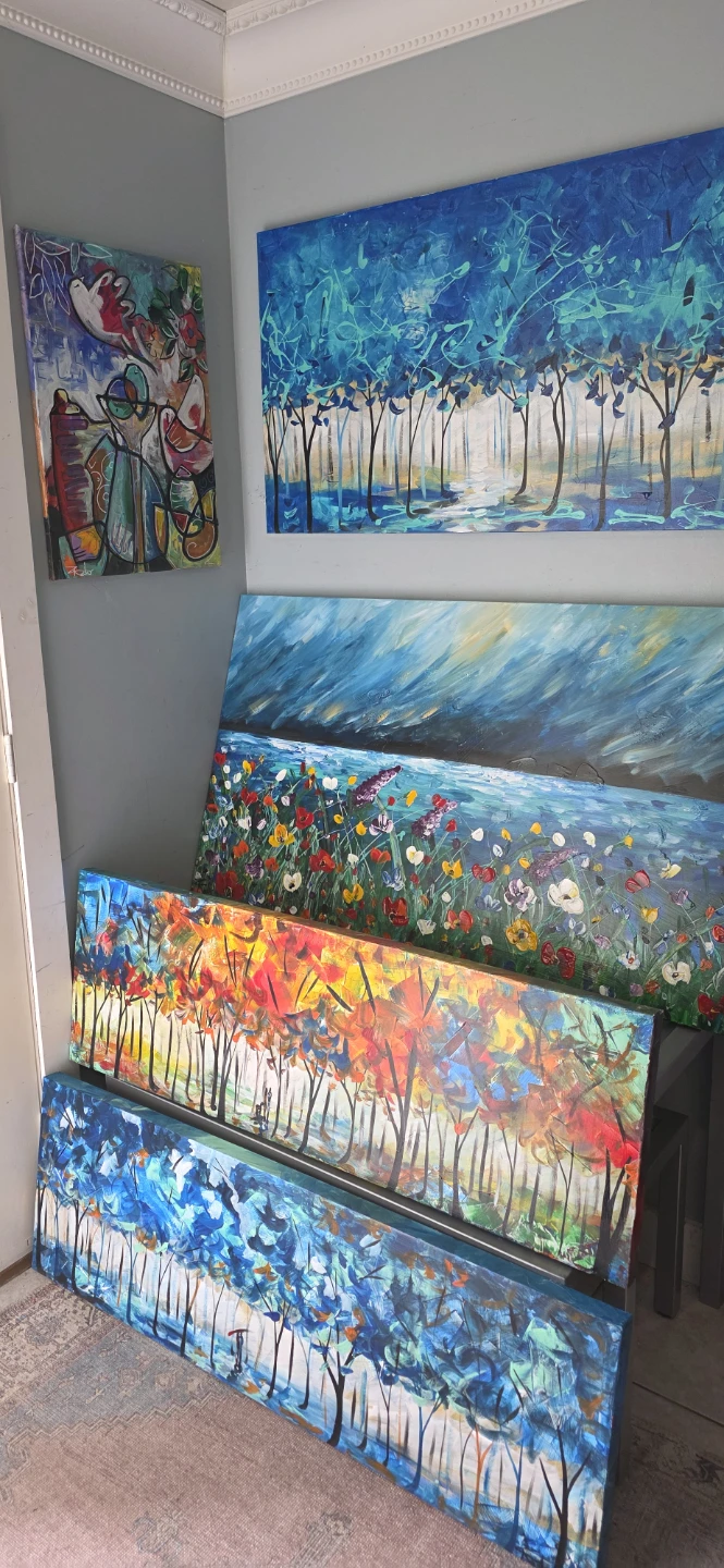 Huge original hand-painted painting by local artist - photo 3