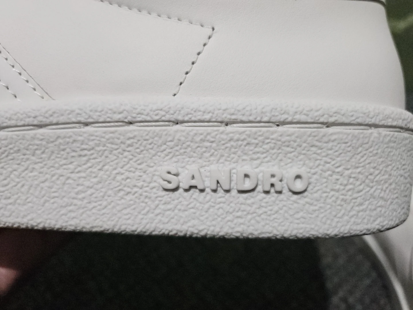 White Sandro Leather Sneakers - photo 5