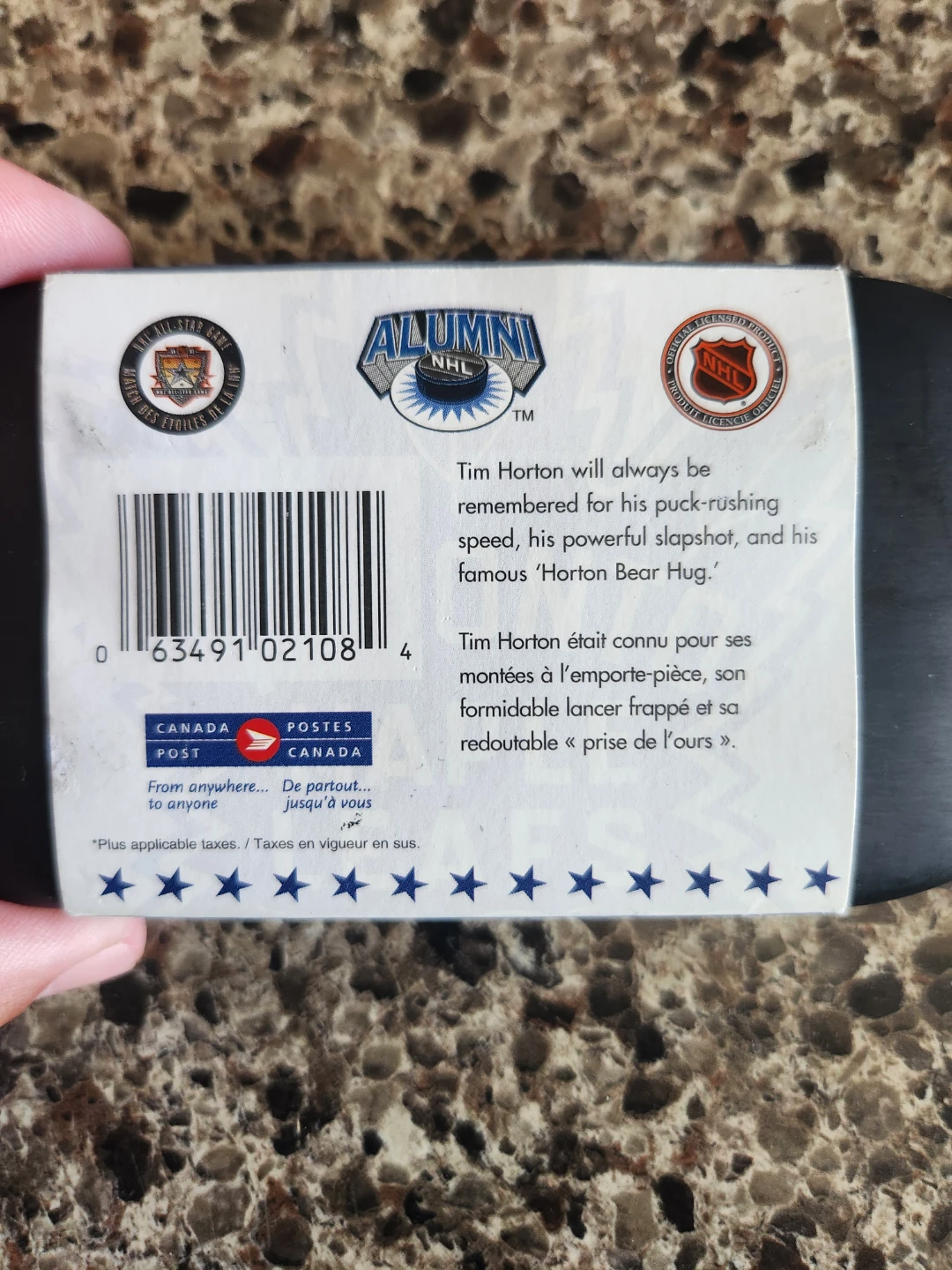 NHL All-Stars 2002 Stamp & Medallion Set Tim Horton - photo 3