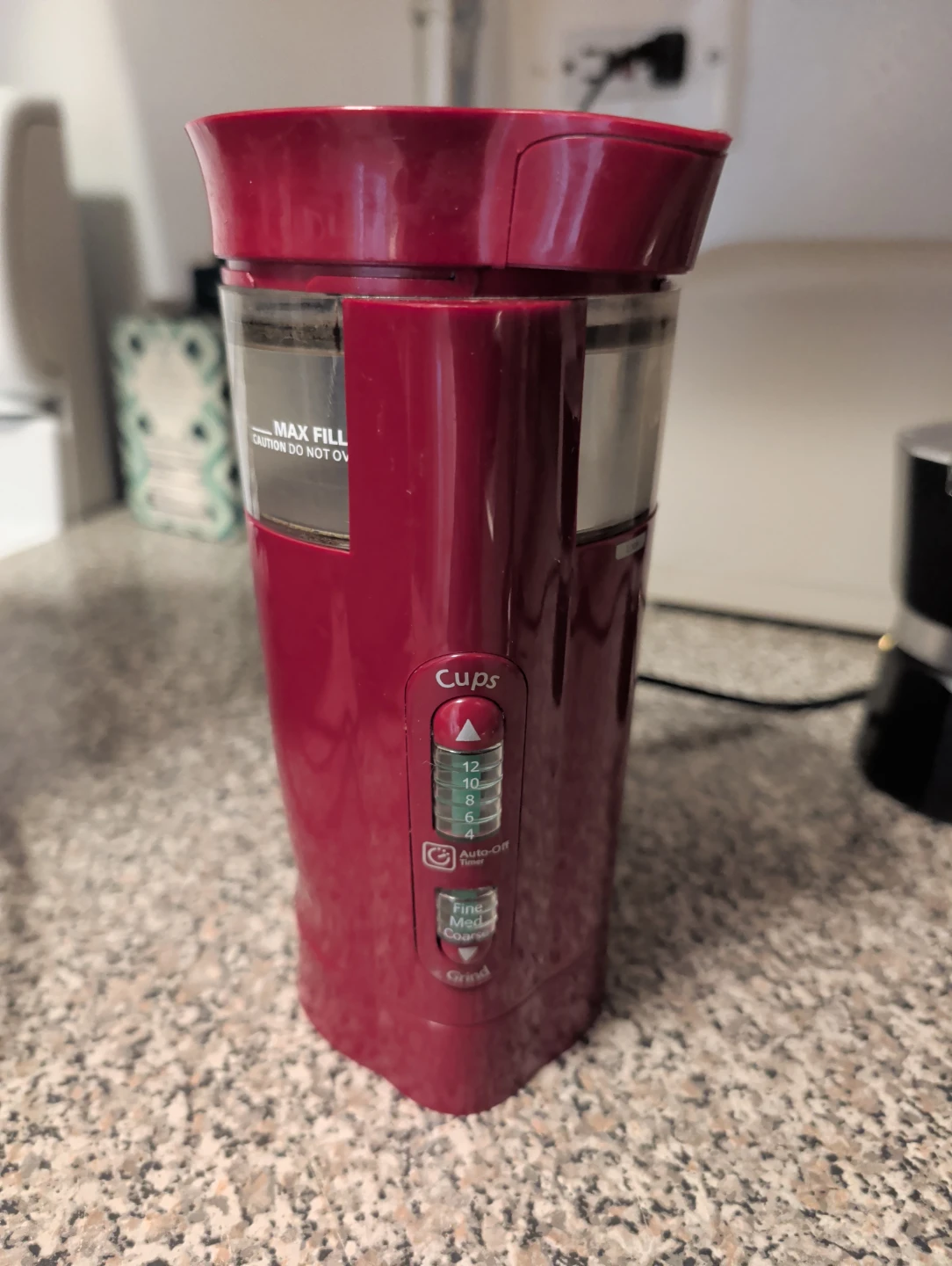 Mr. Coffee Red Electric Coffee Grinder