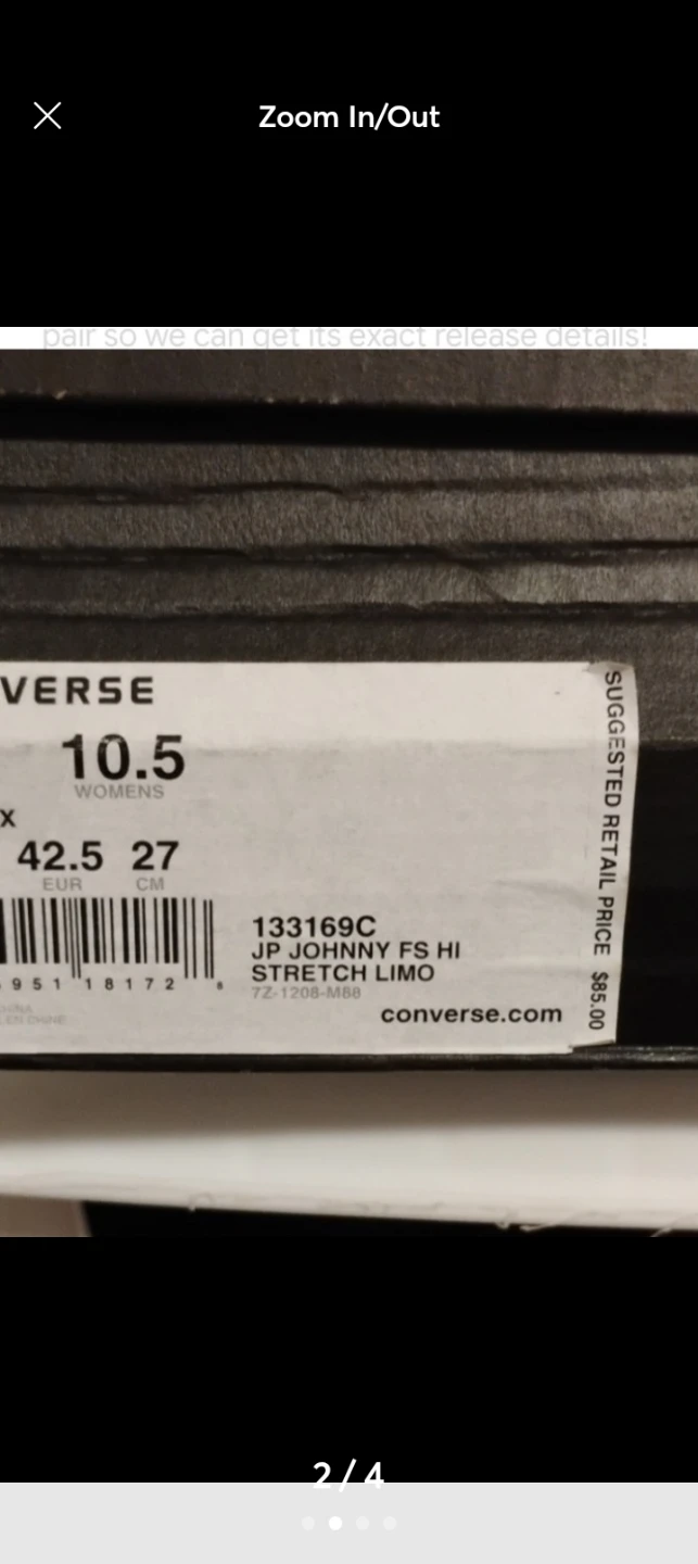 Converse JP Johnny FS HI Stretch Limo High Top Sneakers - photo 3