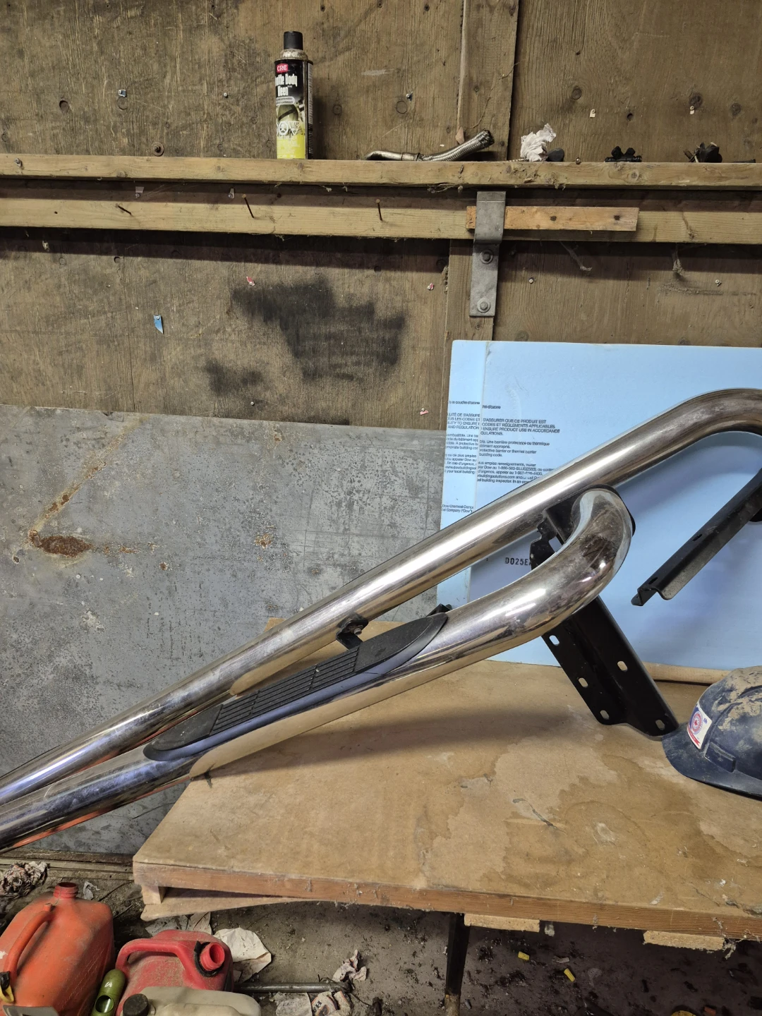 Chrome Side Steps with Black Tread