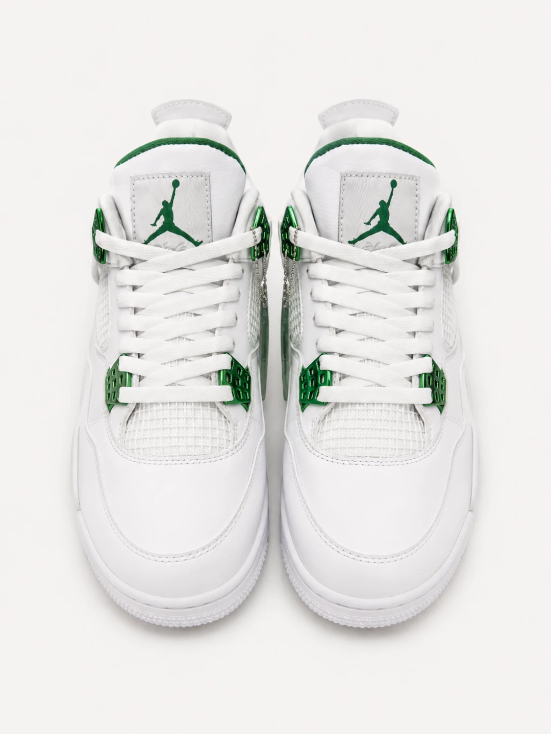 White & Green Air Jordan 4